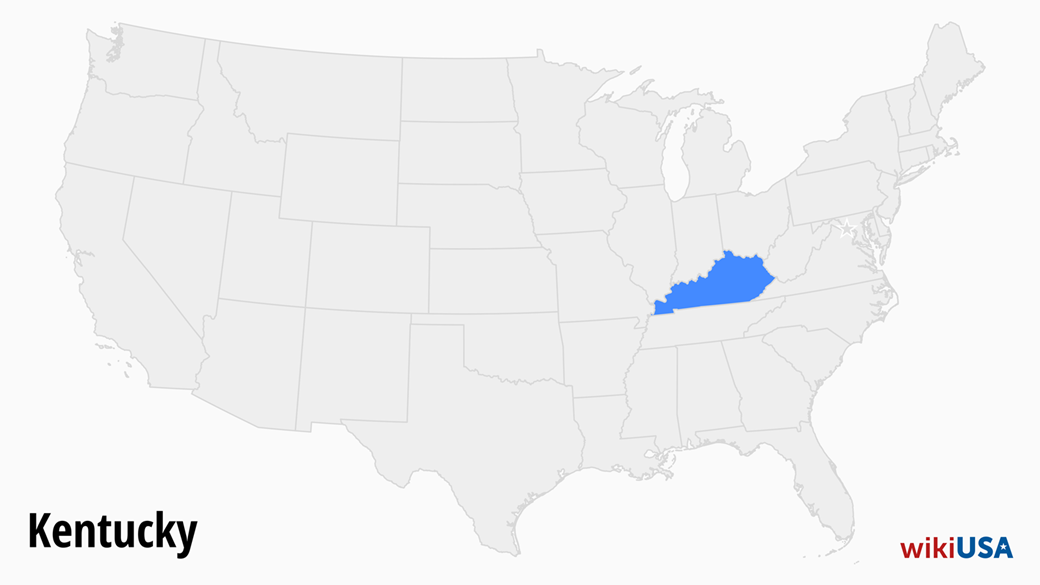 Mapa de Kentucky / ¿Dónde está Kentucky?